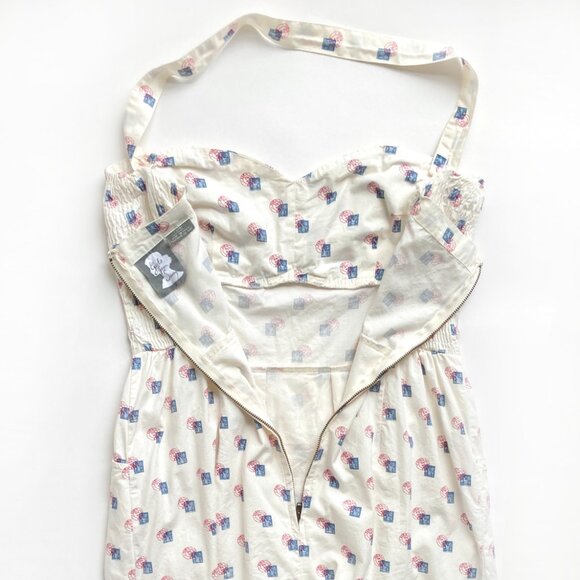 Girls From Savoy Cotton Dress Sincerely Paris Halter Pin-up Girl - Picture 6 of 13